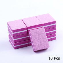 Load image into Gallery viewer, 10/25/50pcs Double-sided Colorful Mini Nail File Blocks
