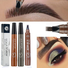 Load image into Gallery viewer, Four-pronged waterproof eyebrow pencil
