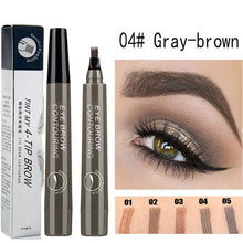 Load image into Gallery viewer, Four-pronged waterproof eyebrow pencil
