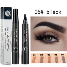 Load image into Gallery viewer, Four-pronged waterproof eyebrow pencil
