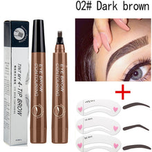 Load image into Gallery viewer, Four-pronged waterproof eyebrow pencil
