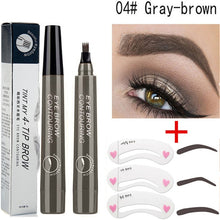 Load image into Gallery viewer, Four-pronged waterproof eyebrow pencil
