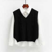 Load image into Gallery viewer, Trendy Knitted V-Neck Sleeveless Sweater
