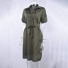 Load image into Gallery viewer, Fashionable Shirt Dress

